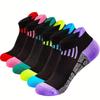 Women's Black Low-cut Sports Socks for Running, Cycling, and Basketball