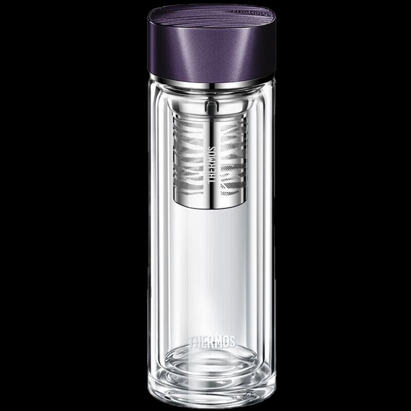 THERMOS Double-Layer Tea Separation Glass Mug