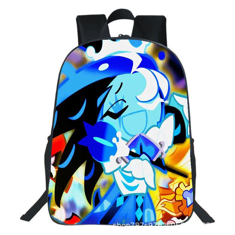 Shadow Milk Cookie Run Kingdom Backpack for Boy Girls Cool Student Business Daypack Cute Cartoon College Canvas Bags with Pocket
