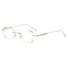 Fashion Ultralight Anti-radiation Reading Eyeglasses Rimless Reading Glasses Anti Blue Light