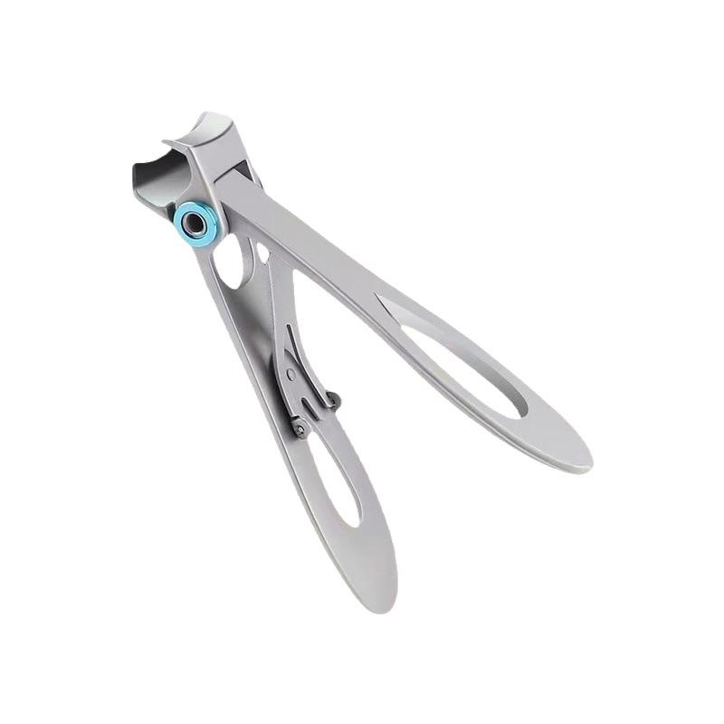 

Large Stainless Steel Anti-Splash Wide Opening Nail Clipper for Manicure. Black Small Flat Single