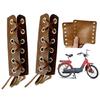 Ergonomic Bike Handle Grips Soft Leather Vintage Motorcycle Handle Grips Leather Bicycles Handlebar Cover Enduring
