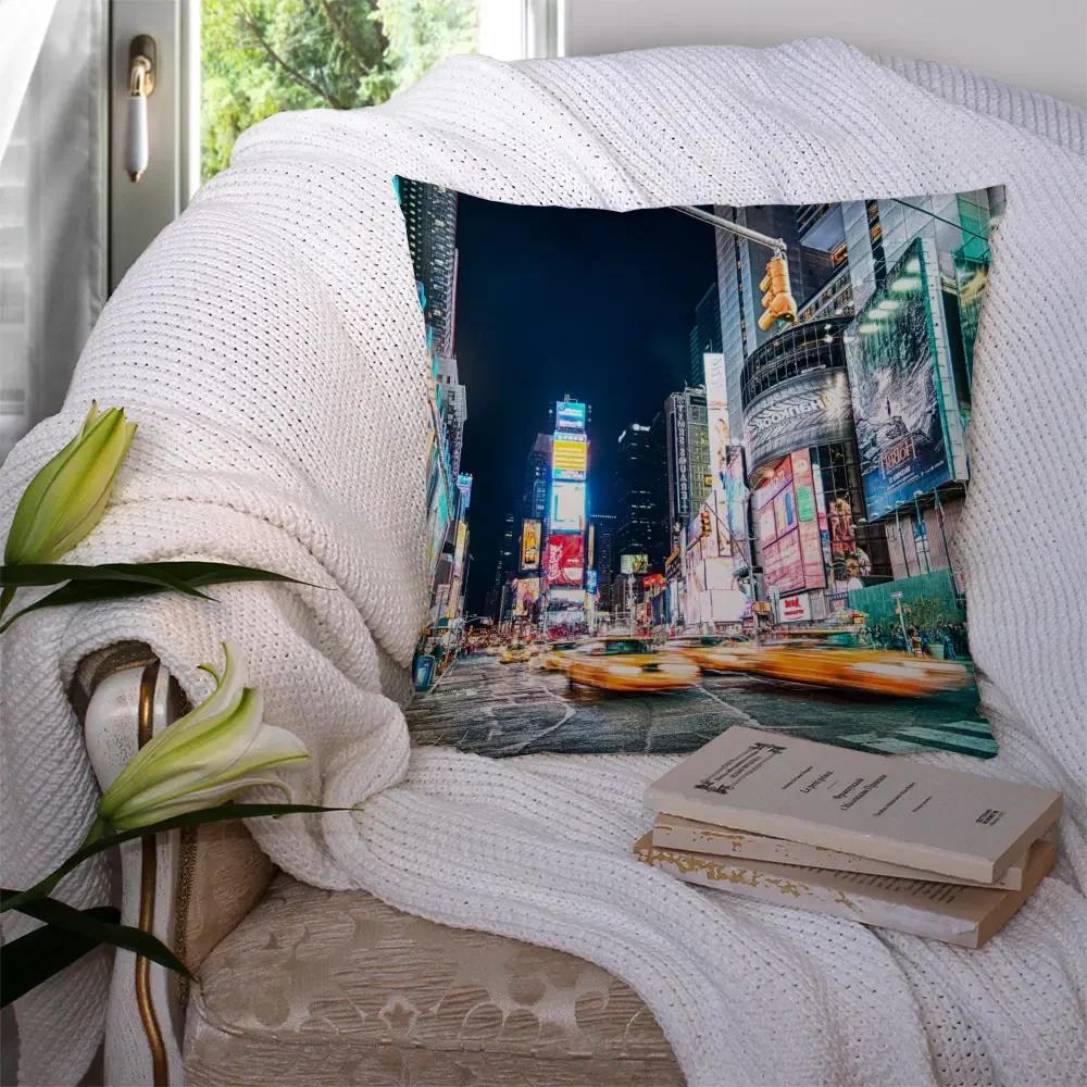 Heimdeko New York Nacht Kissenbezüge Kissen Hotel Autositzlehne Sofa