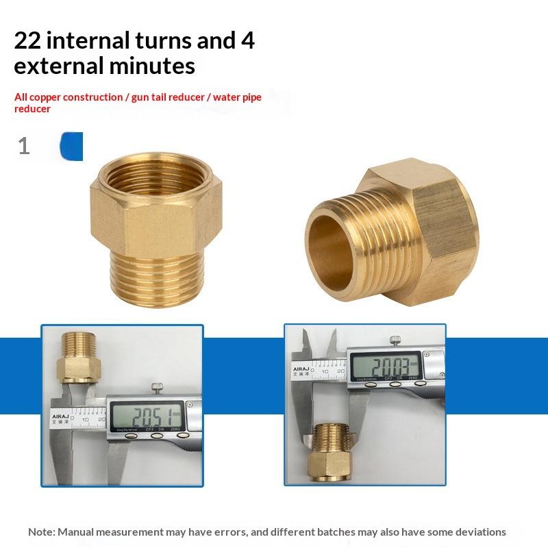 Brass Hose Barb Connector Male to Female Adapter Durable Pipe Fitting for Water Gas Air Tubing Applications