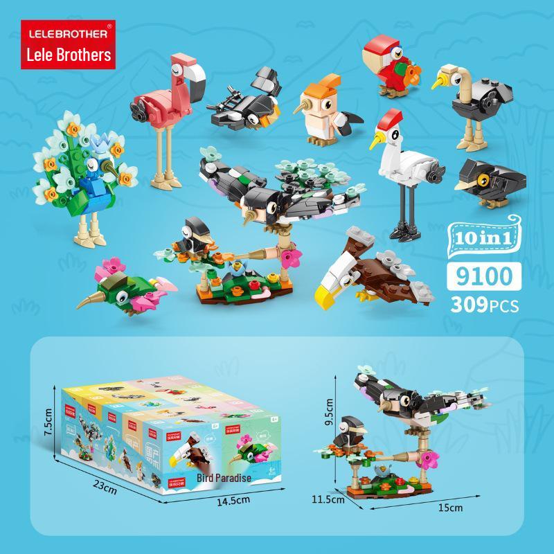 

Сумісні з Lego Милі Динозаври, Птахи та Тварини Будівельні Блоки для Дитячої Освіти