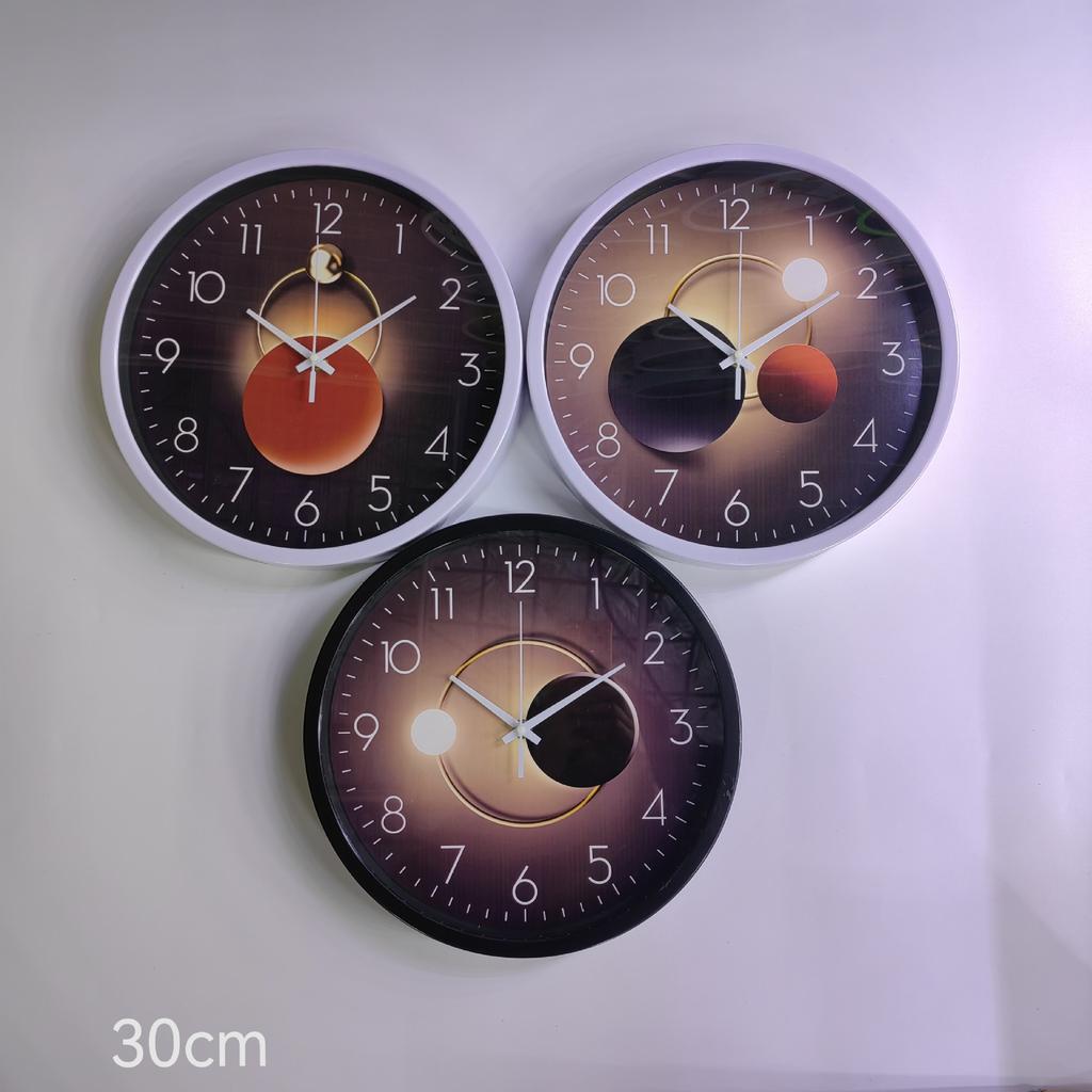 Light luxury wall clock Internet celebrity living room bedroom clock creative fashion clock decoration mute simple quartz clock 12 inch 30CM