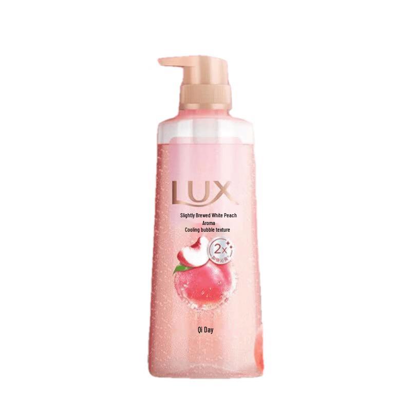 lux White Peach Scented Bubble Refreshing Shower Gel