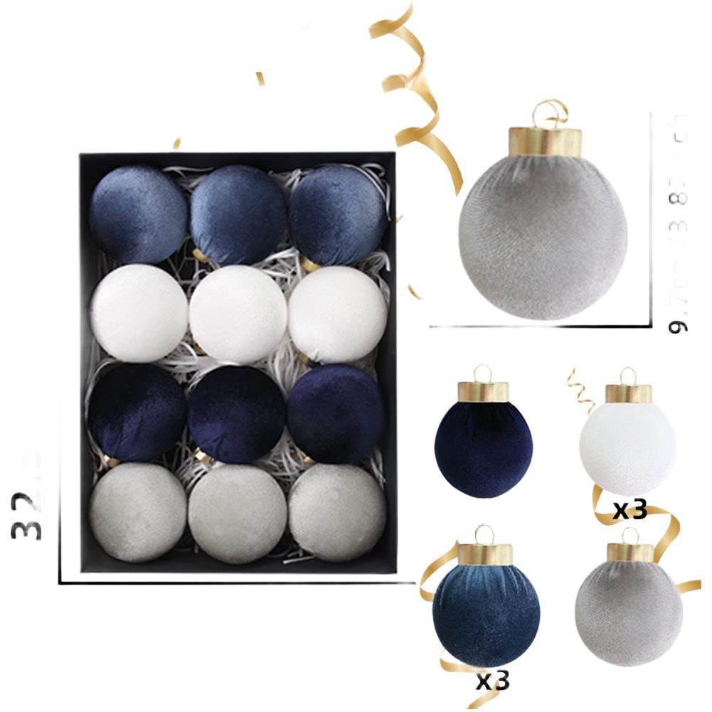 Hanging Decorative Balls Christmas Ball Ornaments Holiday Home Decor Complete Decorative Set Elegant Christmas Decor