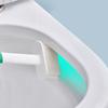 Toilet Brush Set Wall Mounted Toilet Brush With Drain Holder Silicone Flat Head Flexible Soft Bristles Cleaning Brush