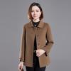 Fengxun Women's Short 100% Double-Faced Wool Coat FXZZM2808