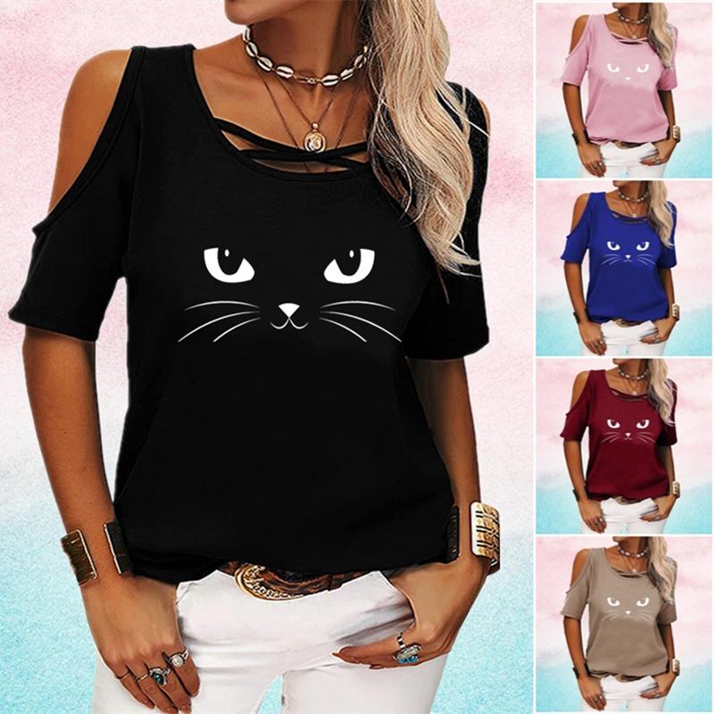 Top Estivo Da Donna A Maniche Corte Con Scollo A V, Tinta Unita, Leggero, Tinta Unita, Casual, Vestibilità Larga, Taglia Grande, Maglione Alla Moda, Colore Viola 08, 5XL, Viola 08, 5XL