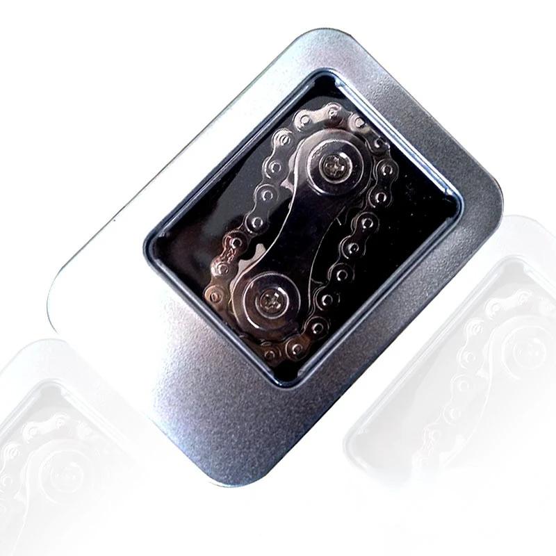 New Sprockets Flywheel Fingertip Gyro Fidget Spinner Antistress Anxiety Metal Bike Chains Christmas Gift For Adult Kids