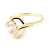 White 'Câlin' Gold Plated Ring