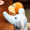 Fox, Tiger, Lion, Elephant, Monkey, and Pike Animal Hand Puppets - Interactive Soothing Dolls for Performance and Early Education.
