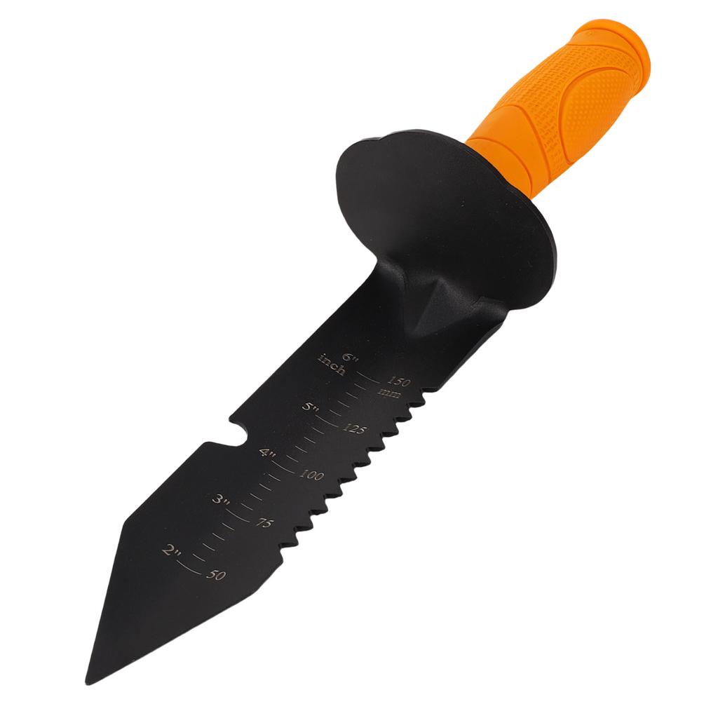 Heavy Duty Serrated Digger Metal Digging Shovel with Sheath Tape Measure Belt Mounted Gardening Accessories