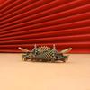 Messing Fischfiguren Retro Glückstier Statue Miniatur Ornament Teetier Niedliche Geschenke Schreibtischdekoration Heimdekoration
