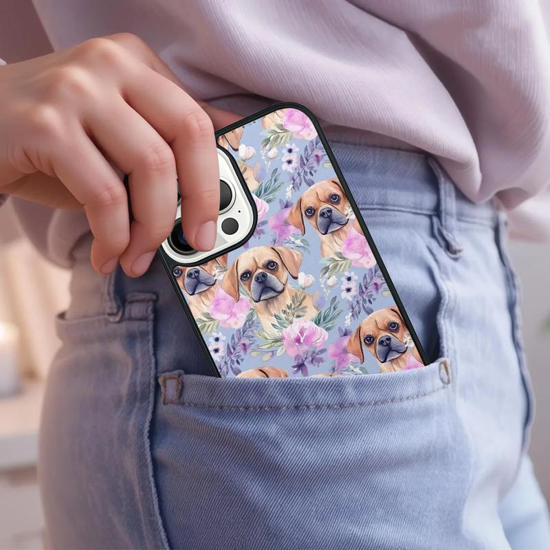 Süße Puggle Welpe Hund Handyhülle Für iPhone 17 Air 15 16e 14 13 Pro Max Coque 12 11 Pro Max PLUS Schutzhülle