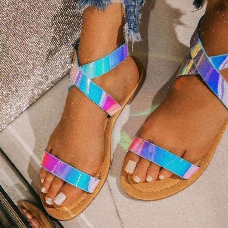 one toe flat sandals