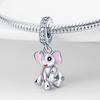 Cute Pink Elephant Charm Beads Collection For Women'S Bracelets, Necklaces, Keychains Copper Beads Diy Jewellery Fine Gifts