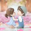 Couple Lovers Decorative Doll Figure 4-piece Set