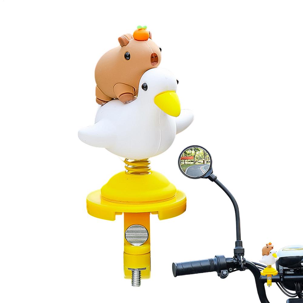 

Bike Handlebar Decoration Swing Capybara Figure For Scooter Cute Handlebar Decoration Accessories Shaking Capybara Figure For