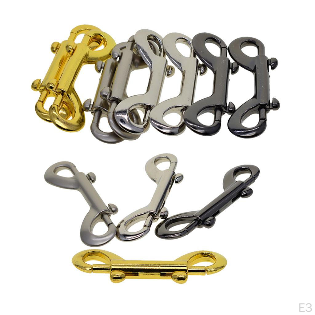 3.5’’ Double Ended Bolt Snaps Hook Zinc Alloy Chain Metal Clips Key Holder for Bucket