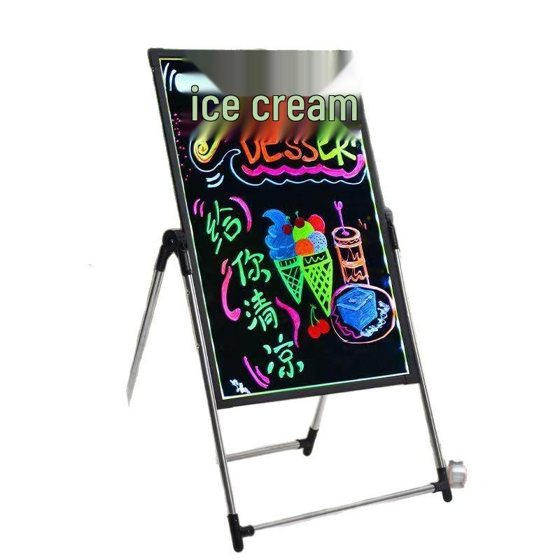 LED Glow Handwritten Fluorescent Display Board for Street Stalls and Shops