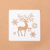 Plantillas de capas de hojas para bricolaje, pintura de pared, álbum de recortes, coloración, relieve, álbum, plantilla de tarjeta decorativa