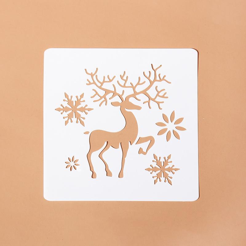 Plantillas de capas de hojas para bricolaje, pintura de pared, álbum de recortes, coloración, relieve, álbum, plantilla de tarjeta decorativa