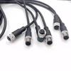 Waterproof M12 Aviation Connector Cable: 4, 5, 8, or 12-core Male/Female Molded Sensor Plug