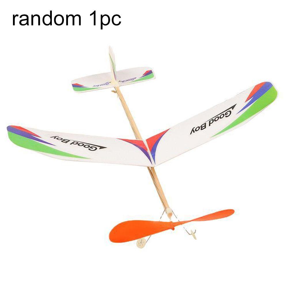Toys for Students Airplane Model Rubber Bands Power Foam Plane Flying Glider Aircraft Toy