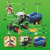 City Farm Tractor & Harvester Model: Educational Building Blocks Toy for Boys