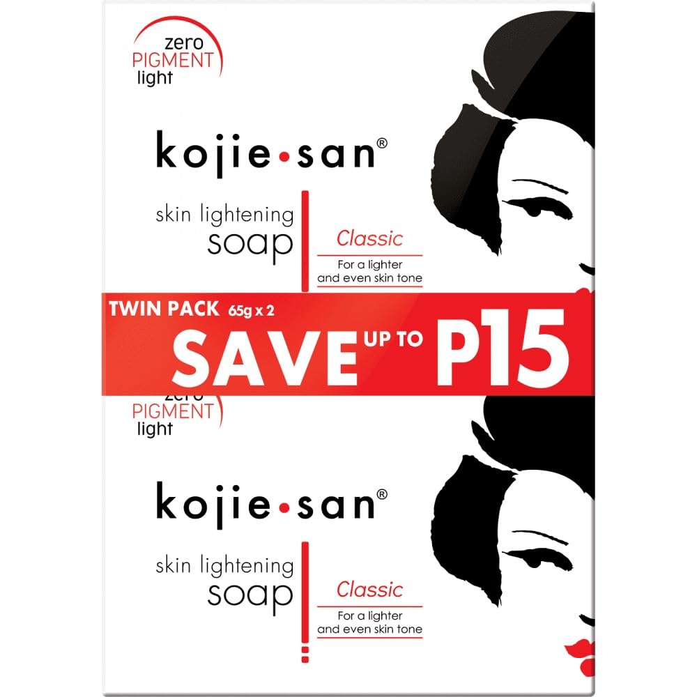 kojie.san Original Facial Beauty Soap - 65G, 2 Bars Per Pack - Guaranteed Authentic