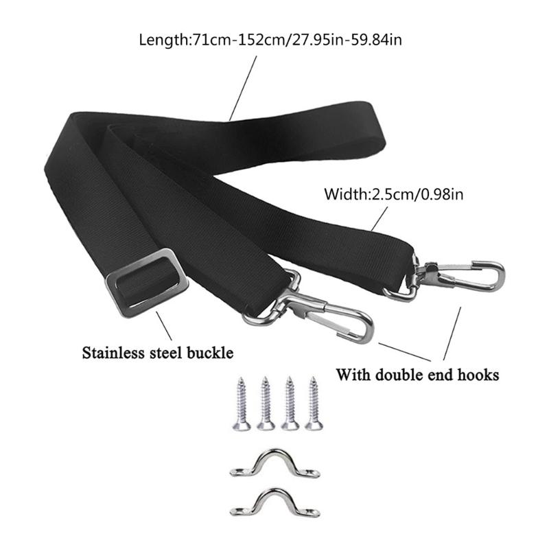 2/4pcs Bimini Top Straps Boats Awning Webbing Straps with Heavy Duty Snap Loop