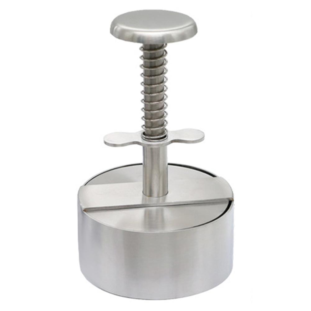 

Регулируемый круглый ручной пресс для котлет для гамбургеров с антипригарным покрытием из нержавеющей стали для идеальных котлет для гамбургеров каждый раз