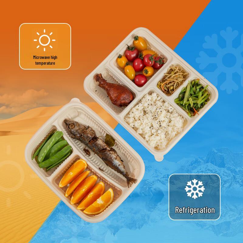 Four-Compartment Eco-Friendly Lunch Box