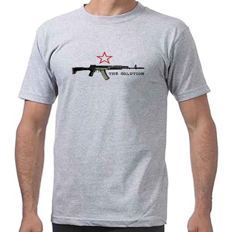 Kalashnikov Ak-12 Men T-Shirt Russia Putin Ak 47 Russian Assault Rifle TShirt