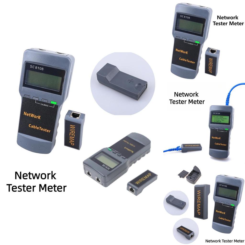 Sc8108 Network Cable Tester Length And Breakpoint Testing Rj45 Signal Detector Line Finder And Remote Identifiers