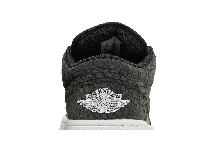 Men's Sneakers Jordan 1 Low SE Black Elephant Off Noir/Black/White/Black
