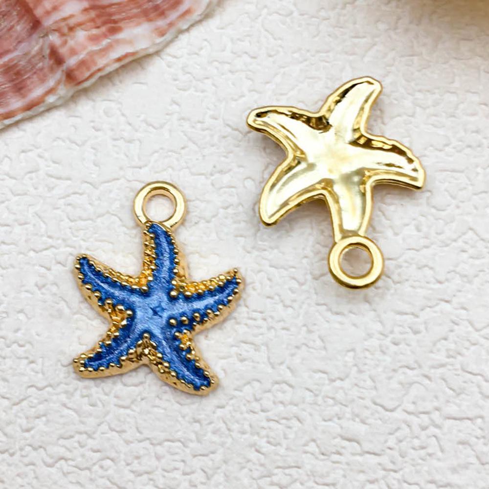 

Кулон-подвеска из сплава с эмалью в виде русалки, морской раковины и морской звезды для изготовления украшений своими руками