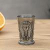 Whiskey Goblet Cup Bar Drinkware Accessories Metal Vintage Egyptian Wine Glass