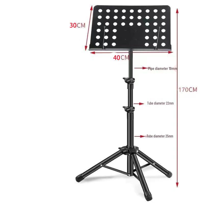 

Universal Adjustable Folding Stand for Violin and Erhu Music Scores with Streaming Script Holder
