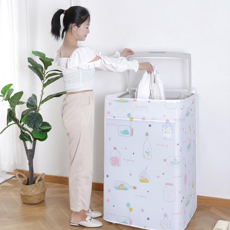 PEVA Waterproof Sun-Proof Wash Machine Cover - Universal Fit for Top/Front-Loaders