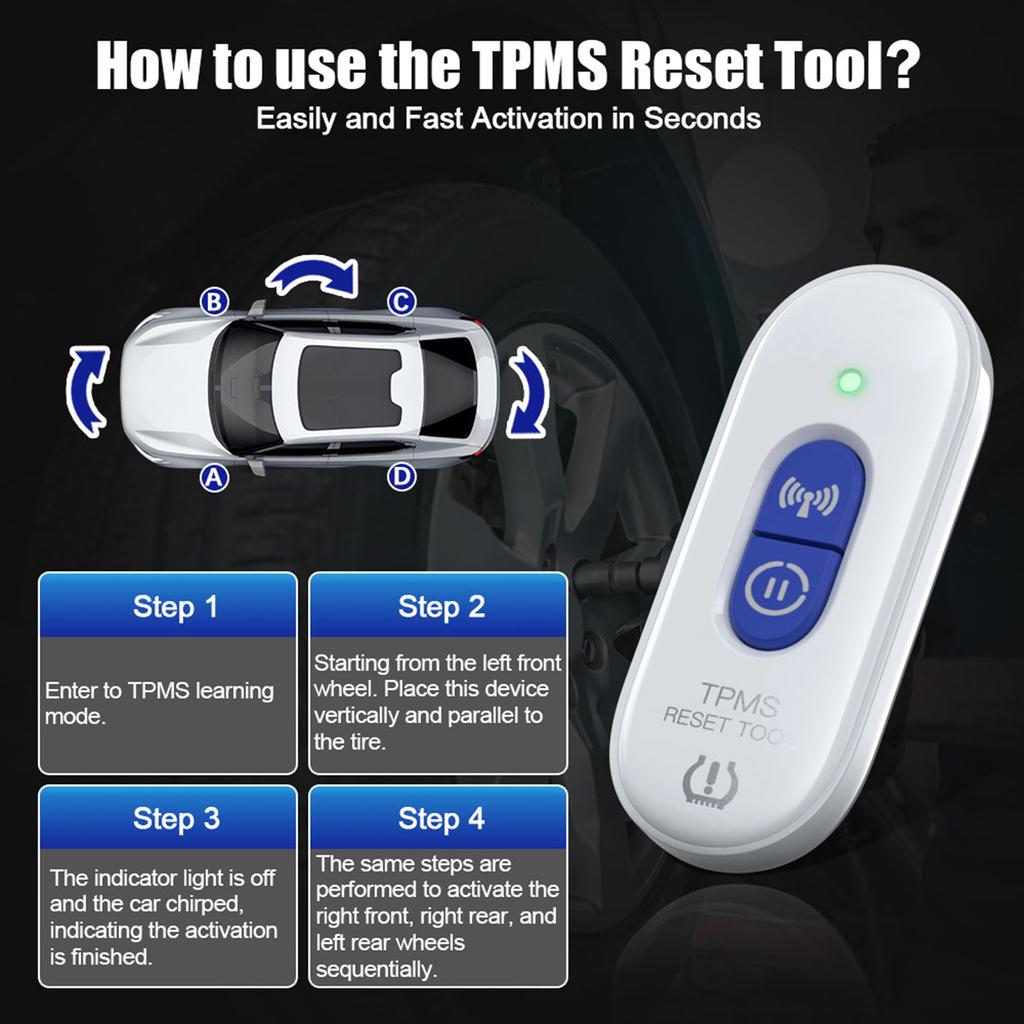 TPMS Relearn Tool for GM Tire Sensor TPMS Reset Tool TP508 Tire Pressure Monitor Sensor Activation Tool