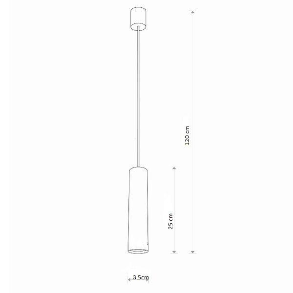 Hot Rod Wh25 White Pendant Lamp - Dessi Home Illuminations