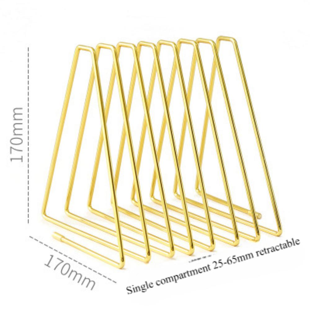 Retractable Triangular Metal Bookends Manufacturers Wholesale Simple Iron Bookends Bookends Bookstore Creative Display Bookends Shelves