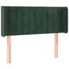 VidaXL LED Headboard Bedroom Furniture Single Bed Accessory Headboard Bed Frame Interior Dark Green 3123507