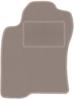 Beige Driver's Mat For: Toyota Land Cruiser J120 5-door (2002-2009)