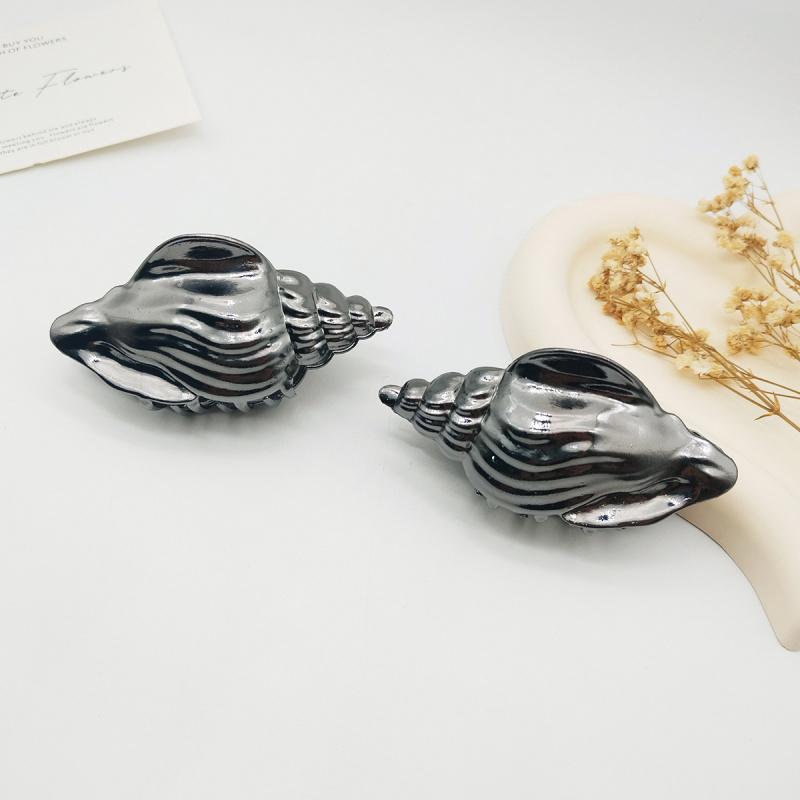 New Marine Wave Alloy Hair Clip European Style Bold Back Hair Pin Shark Clip