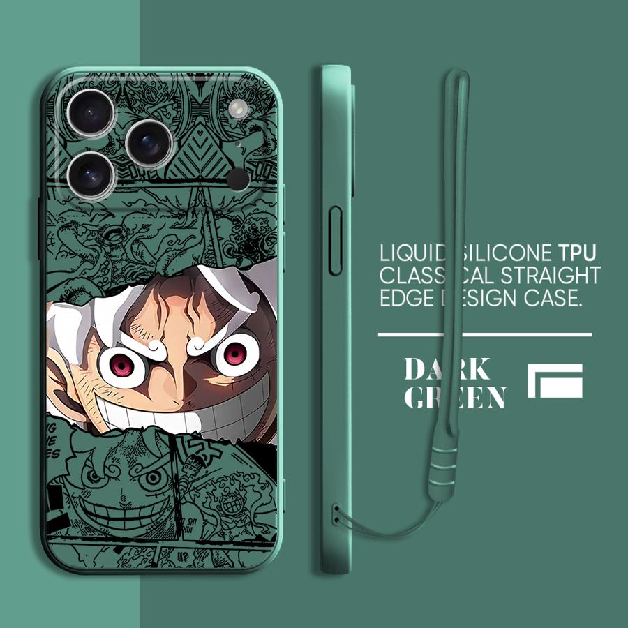 

Чехол для Apple iPhone 17 Pro Max 11 XS XR 12 Plus 16 Air 15 7 8 13 Mini Чехол для телефона One Piece Ретро Новый iPhone 16 Pro